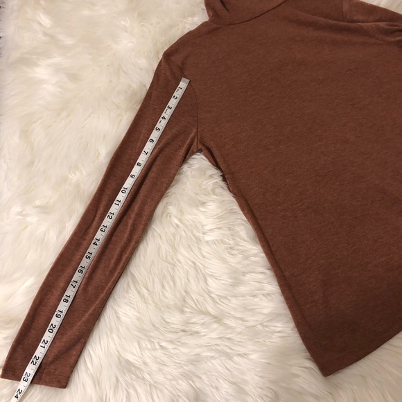 A New Day Mock Neck Long Sleeve Rust Color Large - Picture 9 of 12